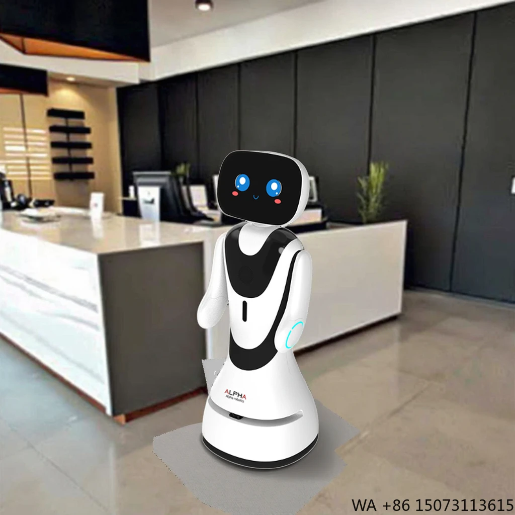 Anpassbarer KI-Service und kommerzieller Empfangsroboter-Assistent für Hotels, Einkaufszentren und Bürogebäude