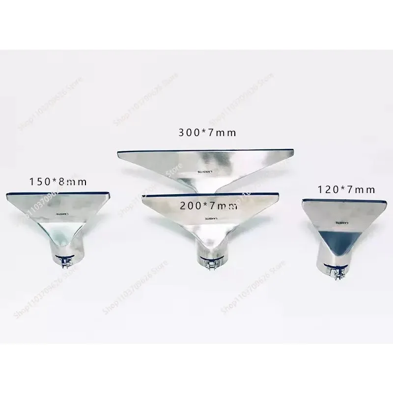 welding Nozzle plug type stainless steel flat steel wind mouth wide Hot air heater dedicated fan of the wind out