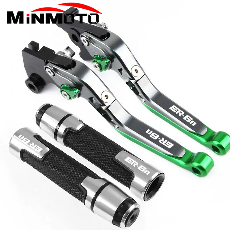 CNC Motorcycle Brakes Clutch Levers Handbar End Grips for KAWASAKI NINJA ER6N ER 6N ER-6N 2006 2007 2008