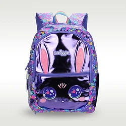 Australia Smiggle original hot-selling children's schoolbag bright girls high-quality purple rabbit schoolbag 16 inches