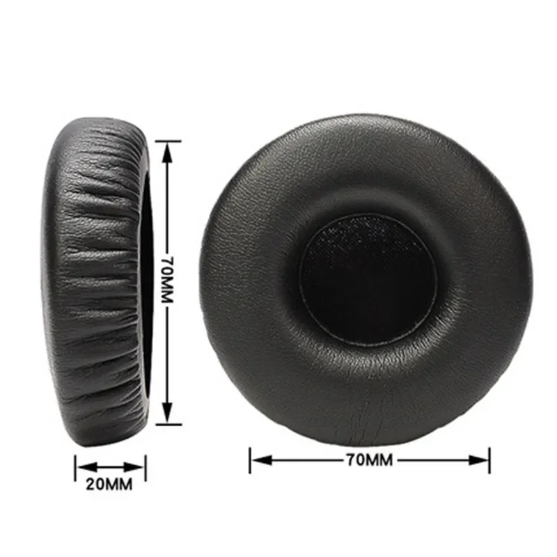 Leather Earpads 1Pair For AKG K67 K618 K619 Earphone Cover Sponge Round Protein Earmuffs Ear Pads Accessories 72mm