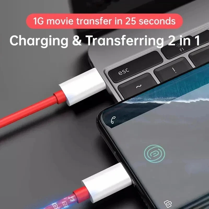 PD 65W For One Plus USB A Type C to Type C Super Fast Charging Cable For One Plus 12 11 10 9 8 T ACE Pro Data Transmission line