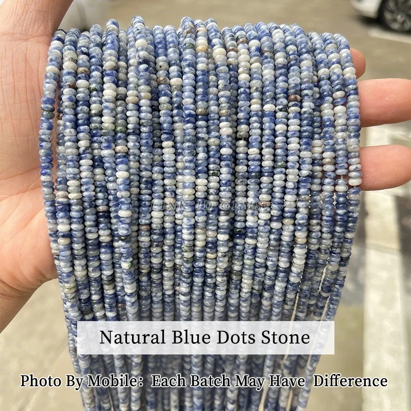 4x2mm Naturstein Rosa Quarz Türkis Hellblau Schlangenhaut Stein Abacus Spacer Perle für Schmuckherstellung Halskette Armband