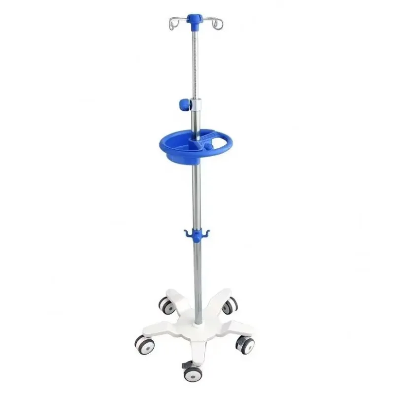 

Hospital Furniture IV Pole Medical Infusion Stand Height Adjustable IV Drip Stand