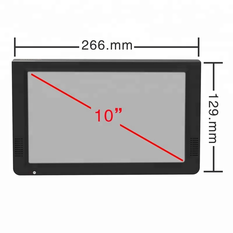 Портативный цифровой телевизор Leadstar, 10 дюймов, DVBT2 ISDB ATSC, стандартная телевизионная антенна с резервной батареей