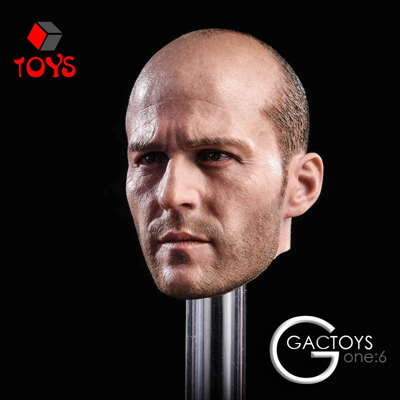 GACtoys GC023 1/6 Head Carving Bald Movie Star Head Sculpt Model Fit 12