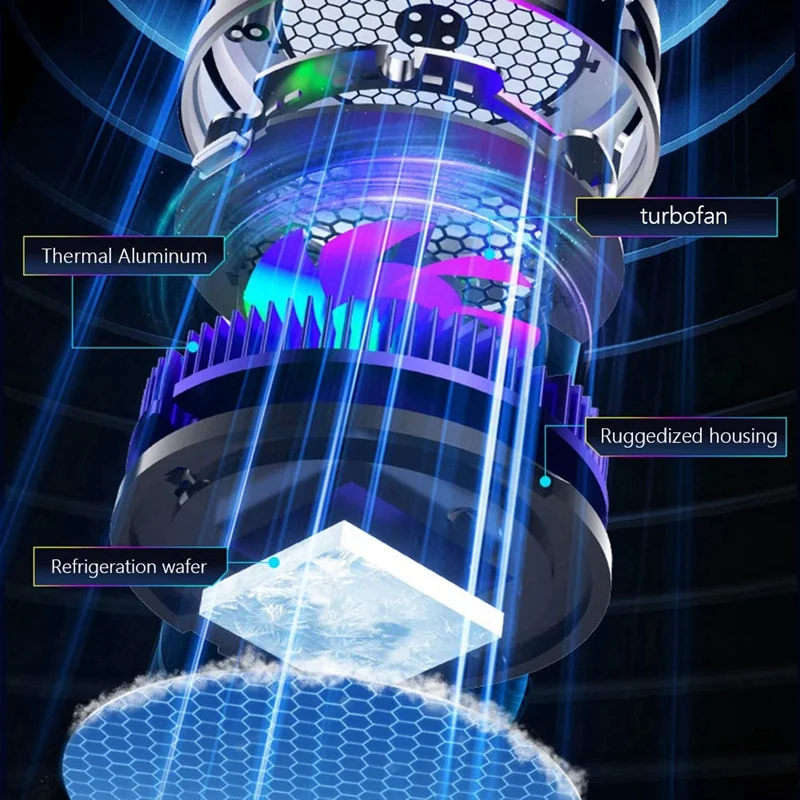 Mobile Phone Cooler 3 Modes Semiconductor Refrigeration Cooling Phone Radiator For Android Iphone PUBG Game Cooler