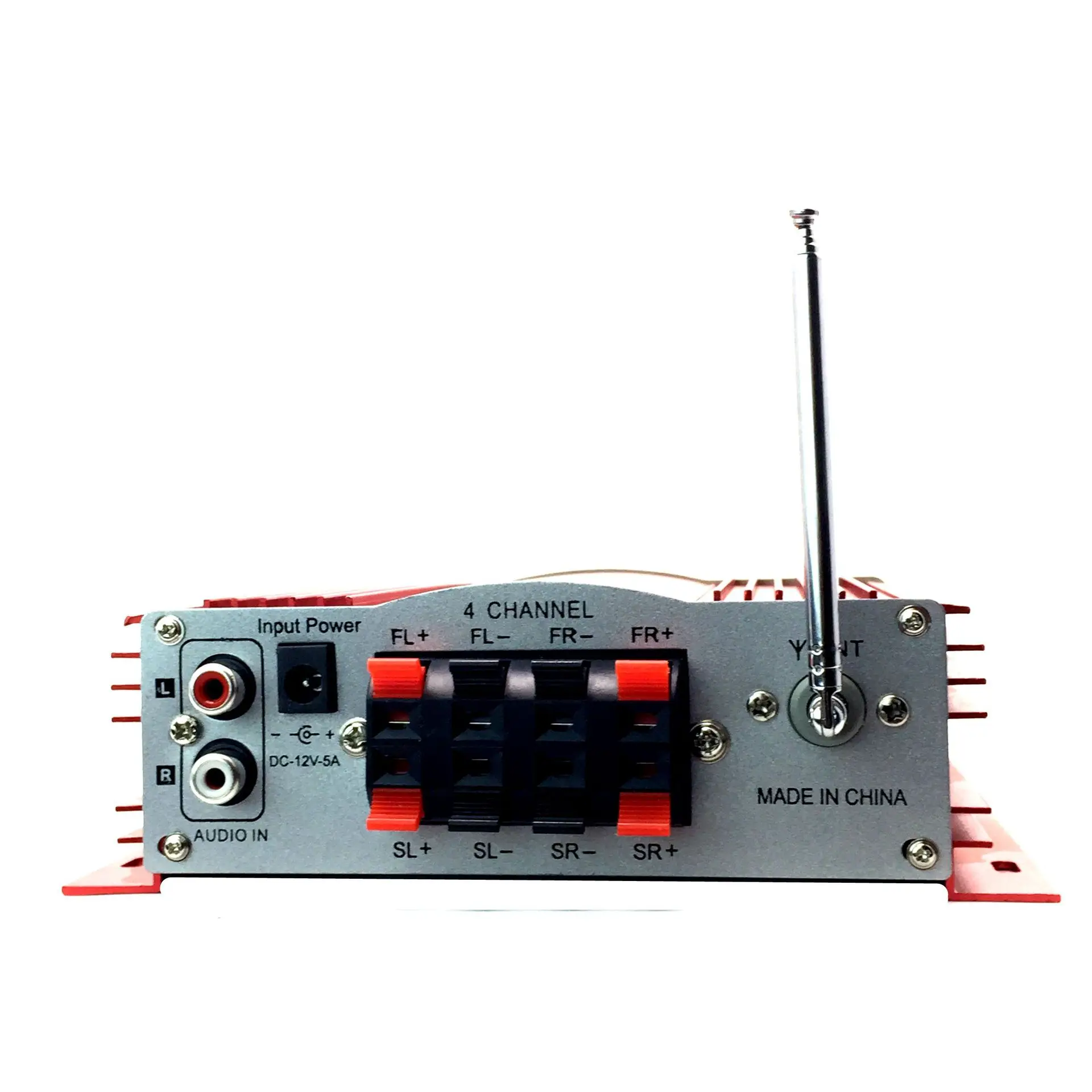 Picture 5: Hi-Fi Car Stereo Amplifier Four-channel Output Speaker 12V Plug-in Card Usb Lcd Display Power Player Auto Remote Control