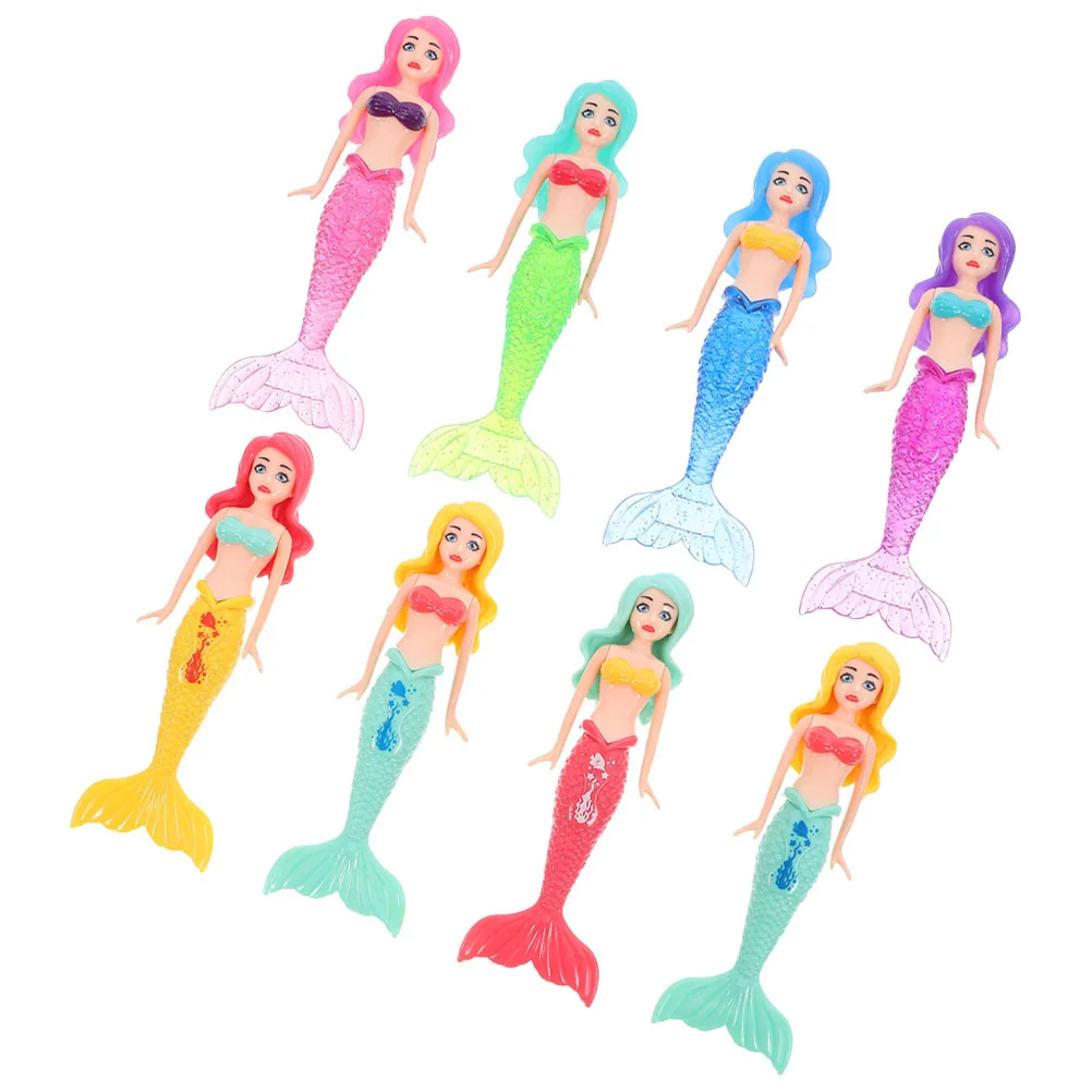 8 Pcs Diving Toys Mermaid Pool Aldut Pools for Kids Small Figurines Dive Swimming