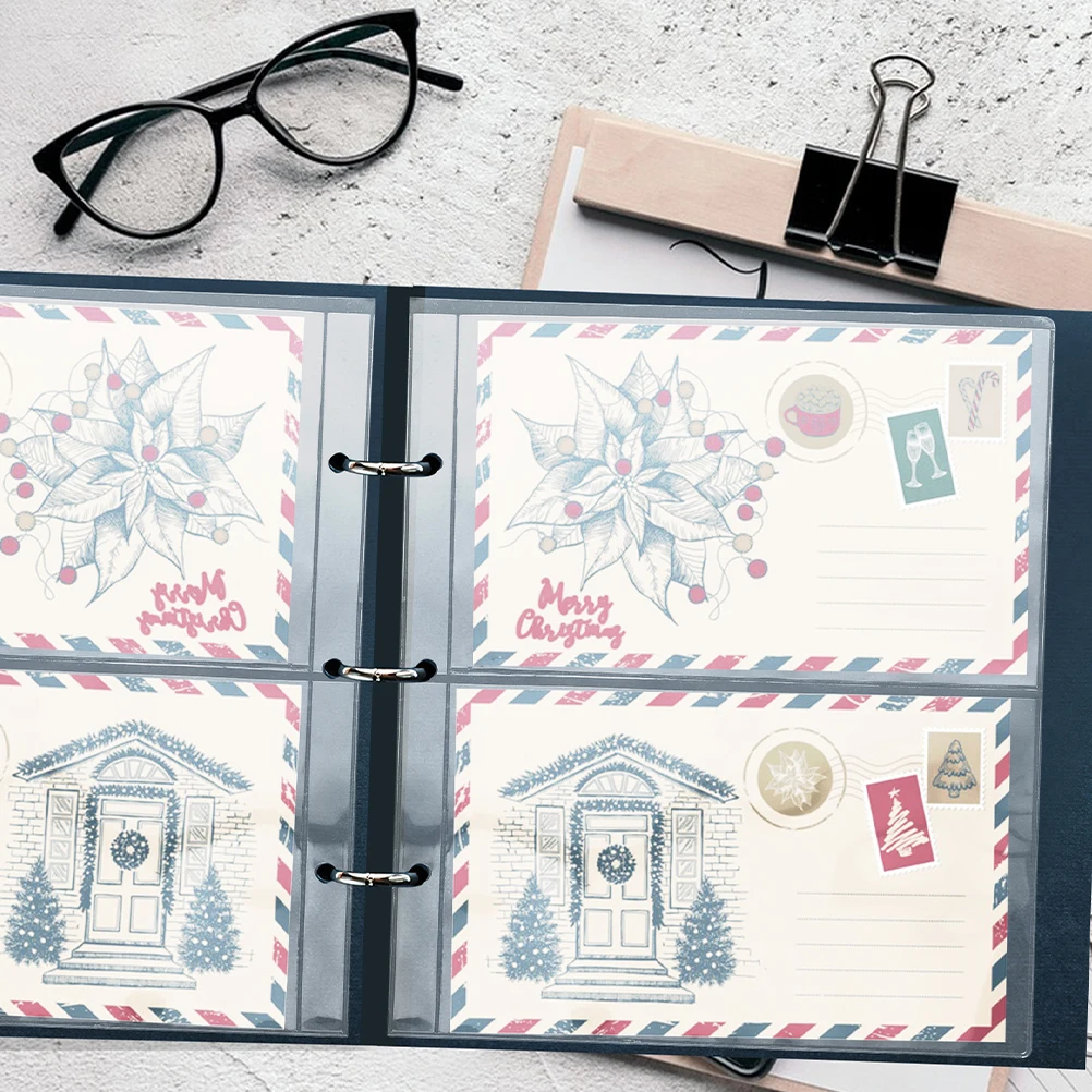 2 Bags 20 Banknote Collection Book Commemorative Holder Paper Money Holders Bill Pages Protective Currency Sleeves Paper Money