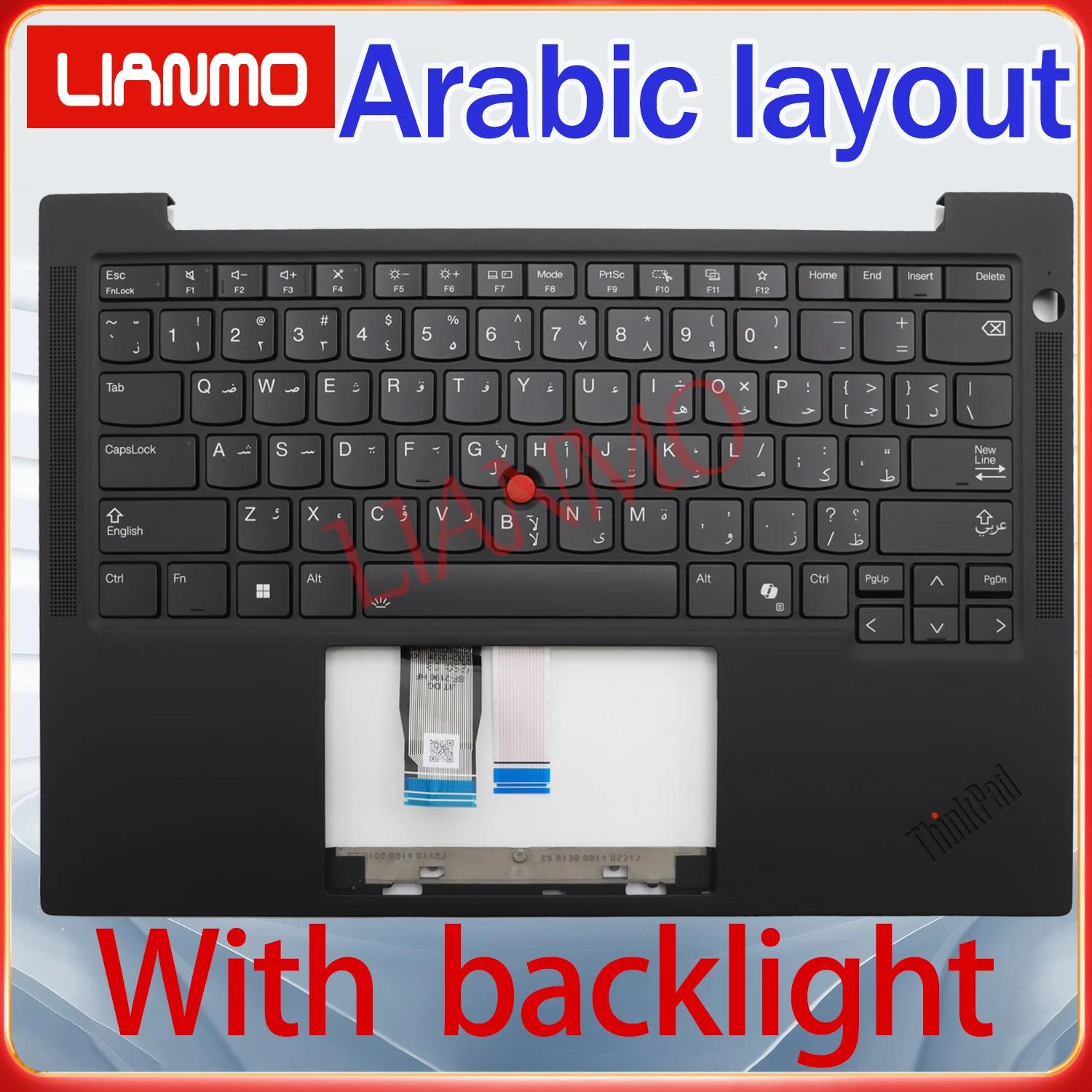 Arabic/Greece/Hebrew/Korean/Russian/Thai/US Layout for Lenovo ThinkPad T14S Gen5/T14S Gen6 C-shell Backlit Keyboard
