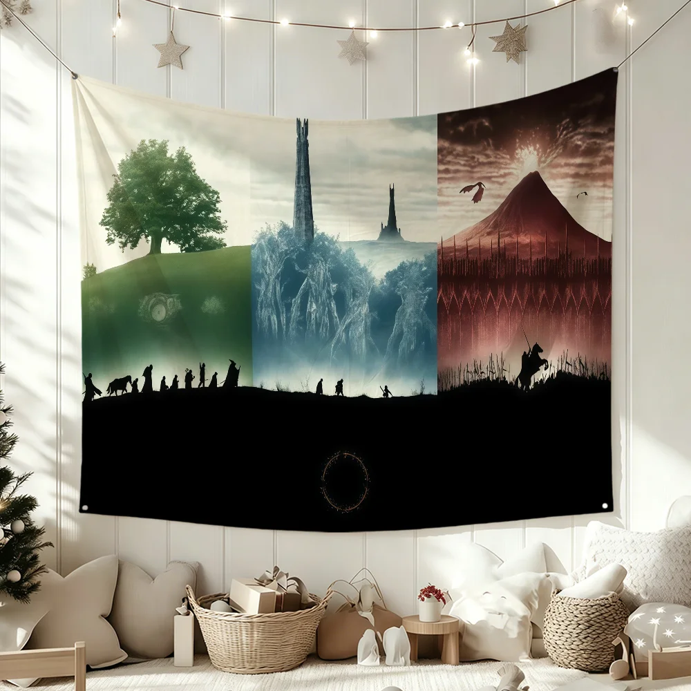 Film L-Lord Of The R-Rings-S Flag Polyester Banner Flags For Party Club Outdoor Interior Wall Paper Decoration Banner Fans Gift