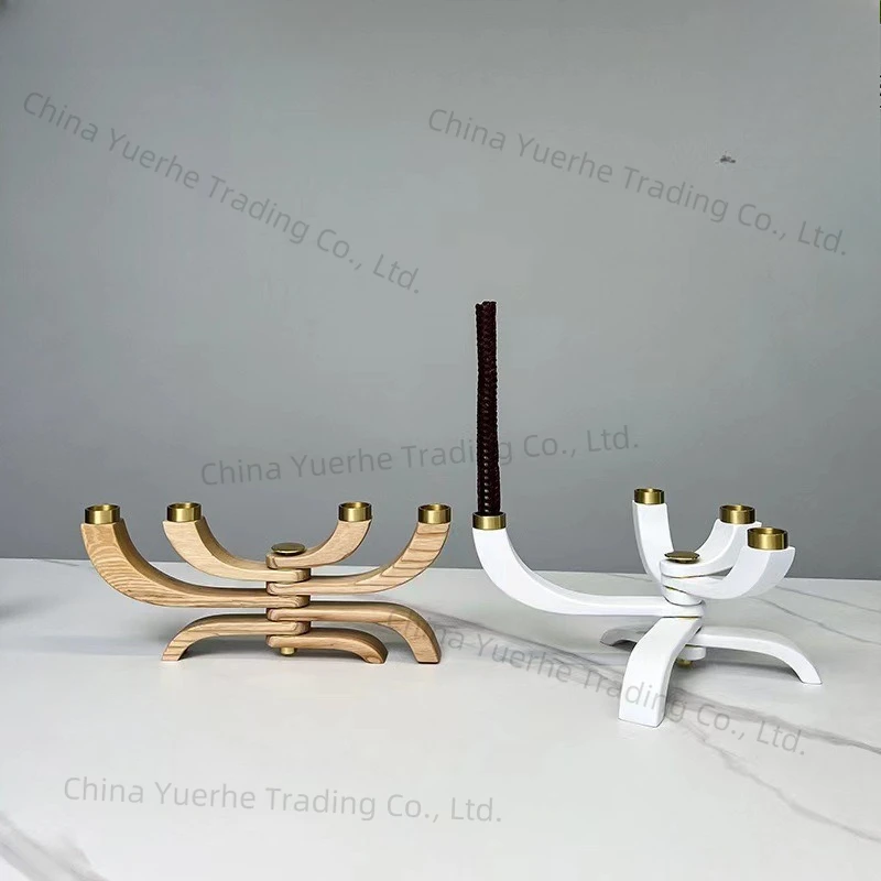 

Современный металлический подсвечник из цельного дерева, модель свечи, комната, офис продаж, украшение обеденного стола, клуб отеля, кровать и завтрак w