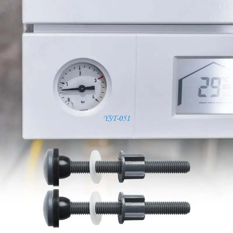 E15A Strong Water Closet Mounting Screws with Leakproof Sealing Rings for 2/3 Inch