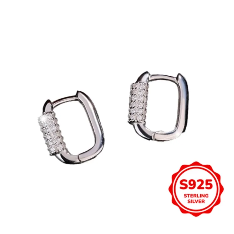 

Fashionable, Simple and Authentic S925 Silver Geometric Commuter Versatile Women's Earrings