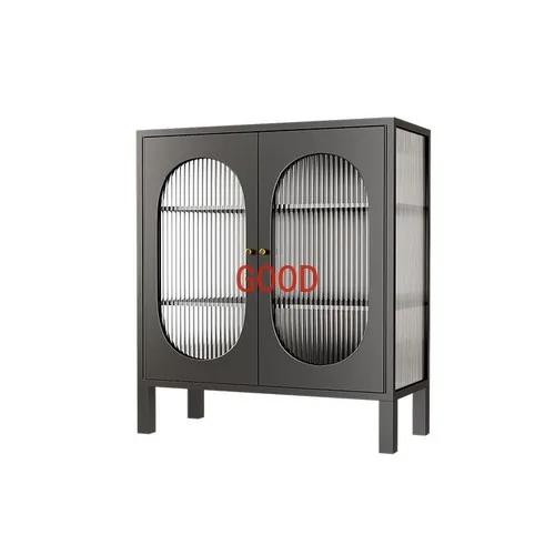 

Nordic Wrought Iron Sideboard Changhong Glass Locker Living Room Display Cabinet Entrance Cabinet