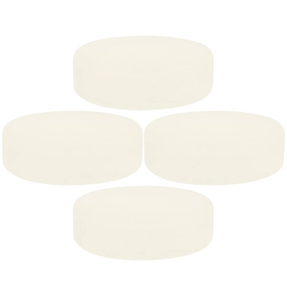 4 Pcs Hockey Training Equipment Balls for Toddlers Official Regulation Puck Beige