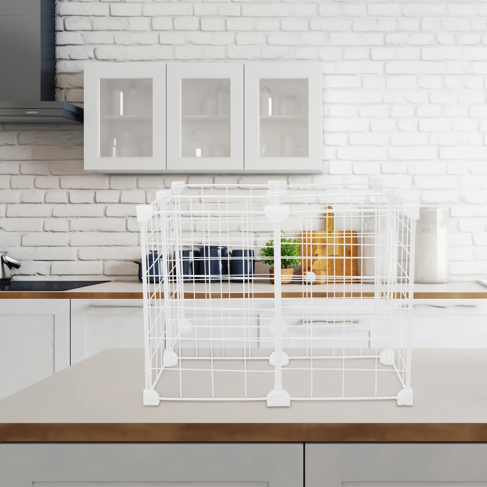 

1pc Multilayer Freezer Shelf Divider Organizer Space-Saving Grid System For Deep Freezers Fridge Storage With