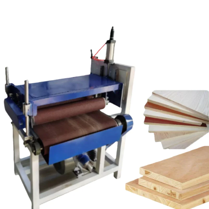 Floor Standing Double Roller Wood Sander Machine for Woodworking Deburring and Finishing