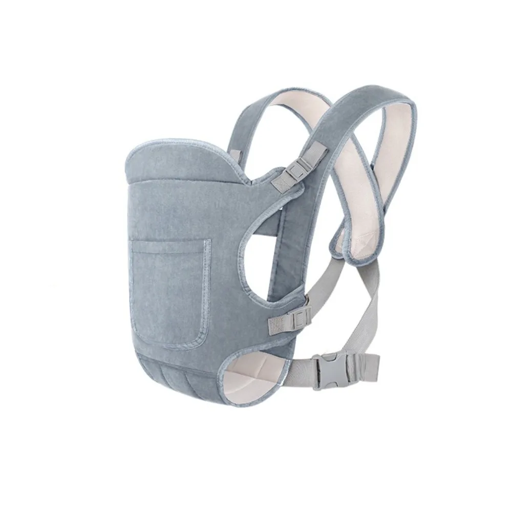 

Solid color Baby Wrap Carrier Cloth Dual-Shoulder Infant Backpacks Horizontal Holding Type Newborn Front Holding