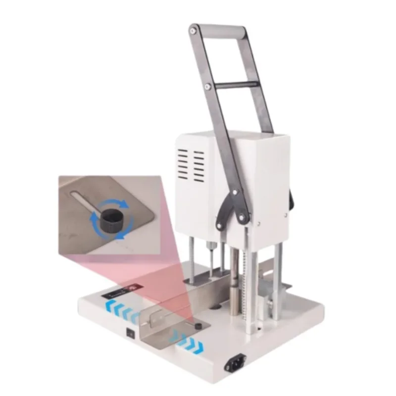 Electric Single-Hole Drilling Machine for Paper Hole Punching And Loose-Leaf Book Binding Hollow Twist Drill Binding Machine