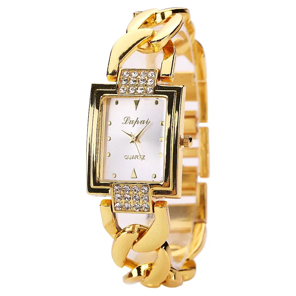 Women\'s Watches Top Brand Luxury Gold Bracelet Watch Women Watches Rhinestone Ladies Watch Clock Reloj Mujer Montre Femme