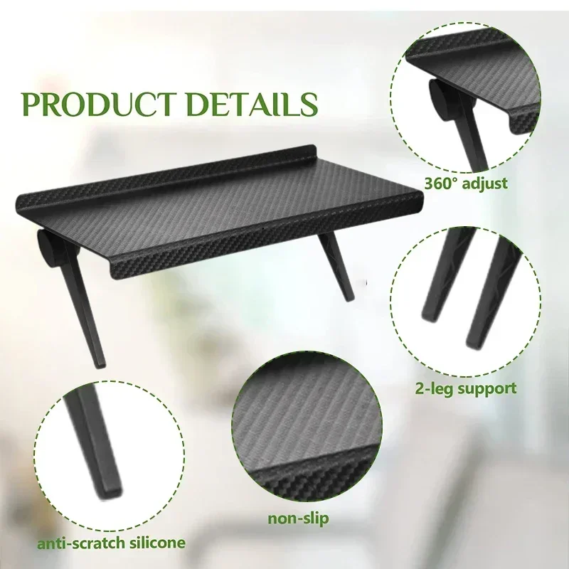 Adjustable TV Screen Top Shelf Computer Monitor Desktop Screen Top Storage Rack TV Media Box, Router Shelf Rack Home Organizer