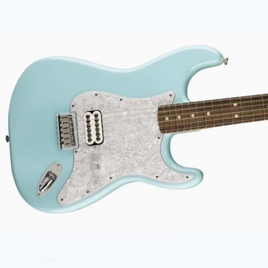 New!!!!!! Daphne-Blue Color Tome Delong ST Electric Guitar, Solid Mahogany Body ,Rosewood Fretboard, White pearl Pickguard