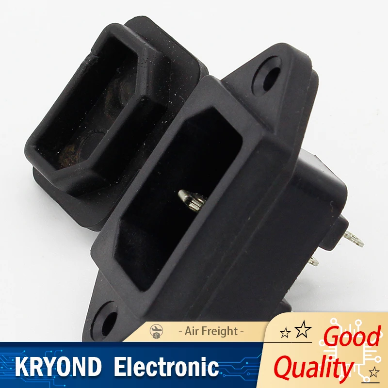 2PCS AC Power Socket Fuse Switch with Waterproof Cover Connector