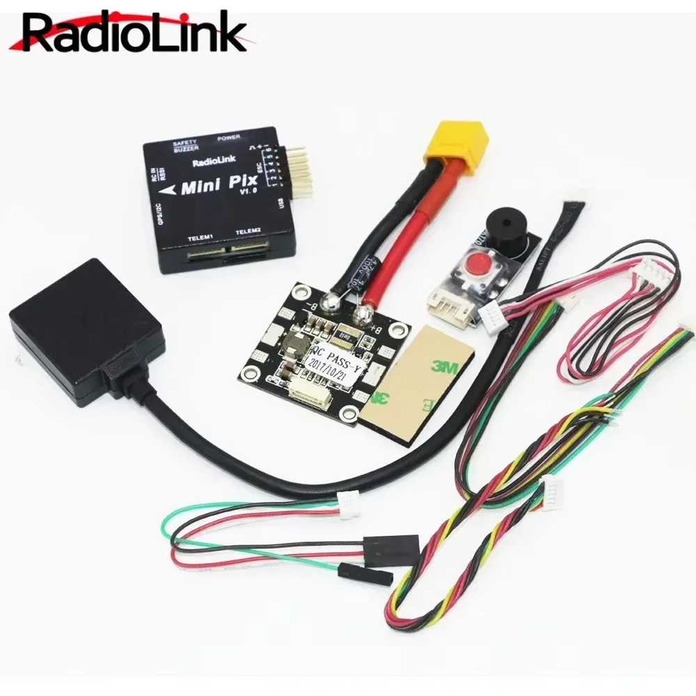 BoMaSadiolink Mini PIX V1.2 M8N GPS Flight Control FC Hold & Ultrasonic Module Pixhawk4 Mini And OSD For RC Racer Car Quadcop