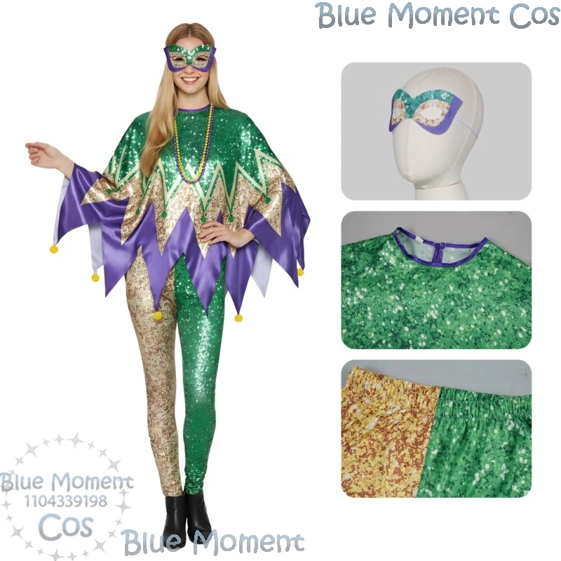 

Carnival Outfit Carnival party Girls Suit Jumpsuit Cosplay Costume Green Purple Dress Sexy Suit Fancy Clothes Halloween Woman