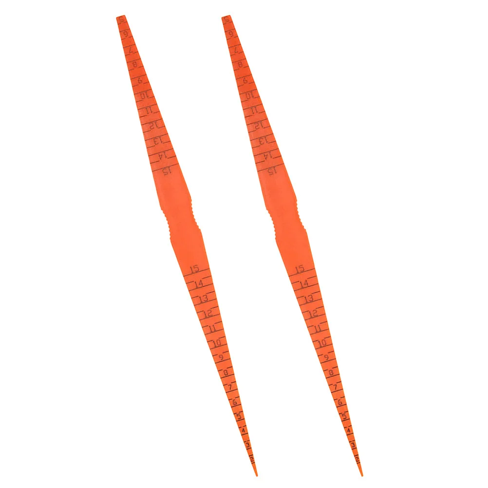 

2Pcs Car Panel Gap Ruler Orange Simple Structure Plastic Measuring Tool for Automotive Door Alignment Gauge Measuring Tool