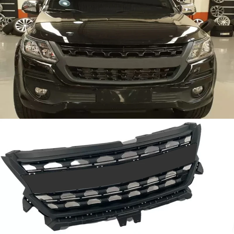For Chevrolet Colorado S10 2016 2017 2018 2019 2020  Pickup Car Racing Grille Front Grill Bumper Mask Cover Radiator Grills