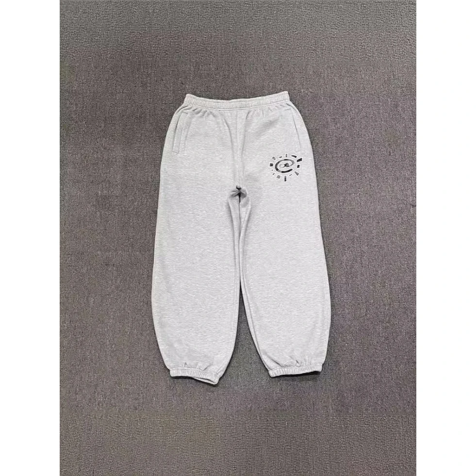 

Новые спортивные повседневные брюки для пар в американском уличном стиле хип-хоп, свободного кроя, из хлопка и шелка, для трансграничной торговли