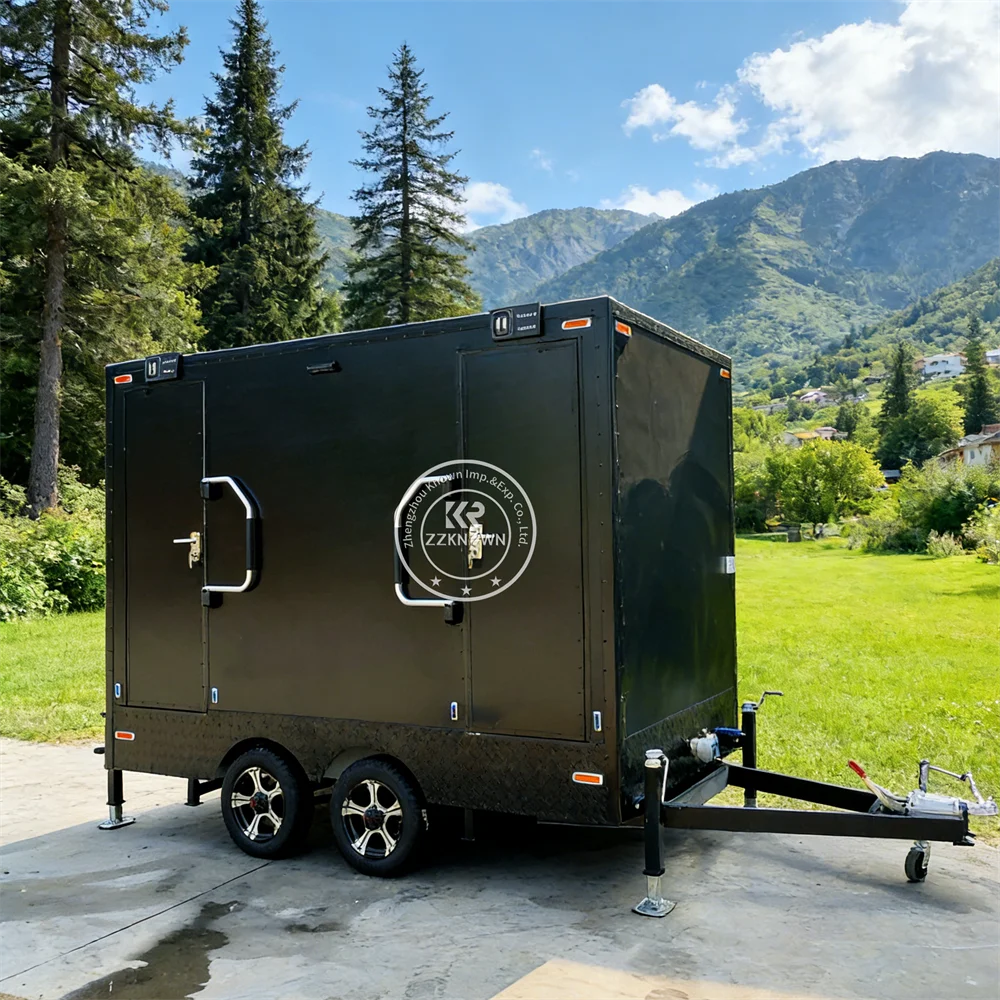Mobile Bathroom Trailer Shower High-Quality Portable Smart Restroom Toilet Trailer with Luxury Interior