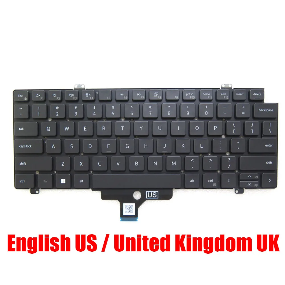 

US/UK Laptop Keyboard For DELL For Latitude 5420 5421 5430 5431 7420 7430 7520 7530 For Precision 3470 0NJGWK NJGWK Black New