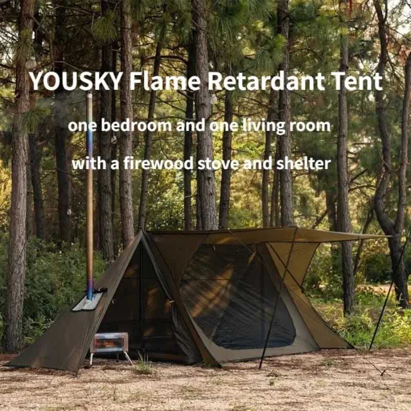 

YOUSKY Camping Tent Ultra Light Tent Waterproof Flame Retardant Outdoor Camping Tent Outdoor Adventure Namiot Trekkingowy