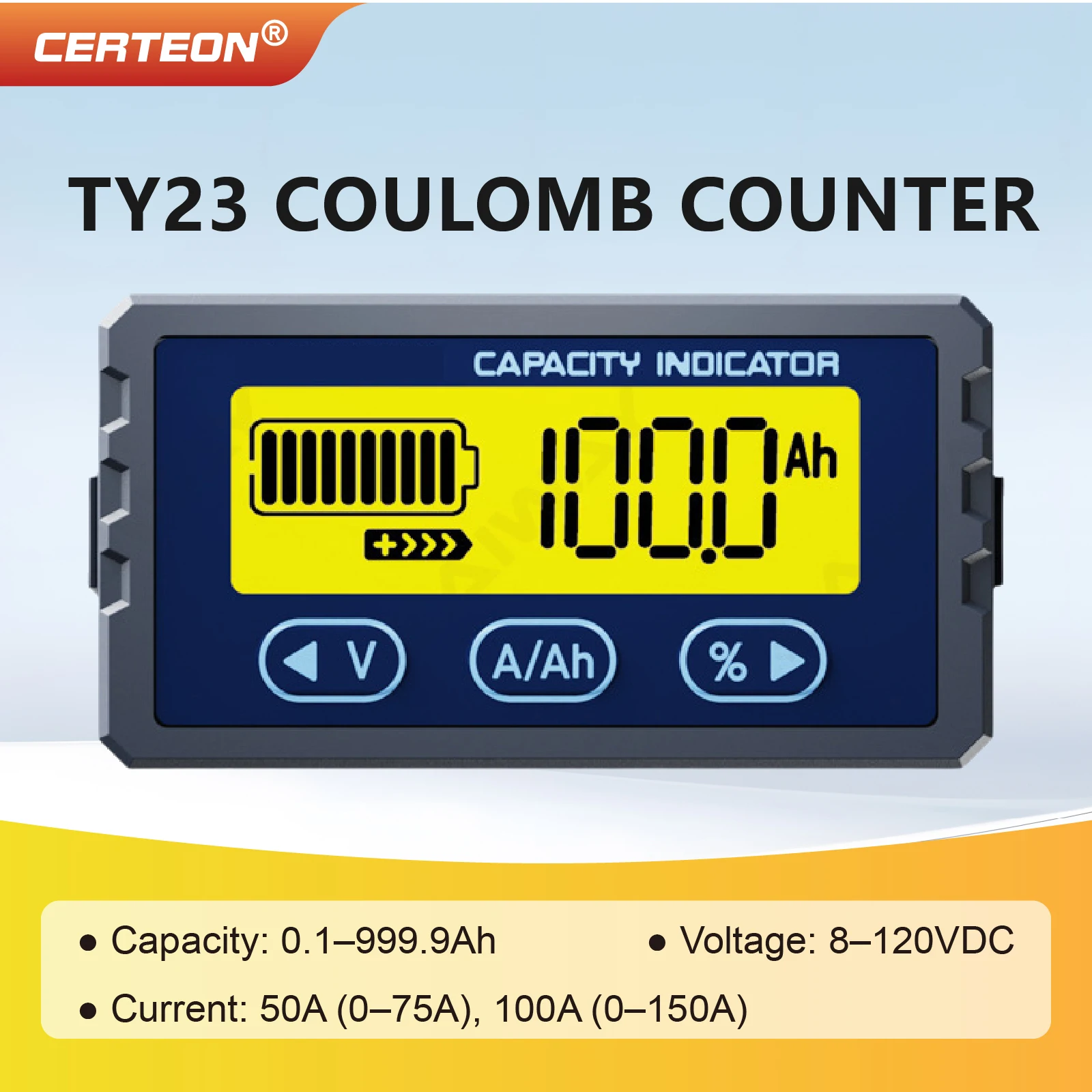 TY23-2 Coulomb Meter 8 120VDC - Energy Monitor Meter ulasan dan harga