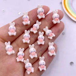 50Pcs Resin Colorful Mini Rabbit Flatback Stone Scrapbook Wedding Applique Decor Craft DIY Nail Art Jewelry Supplies L810 K
