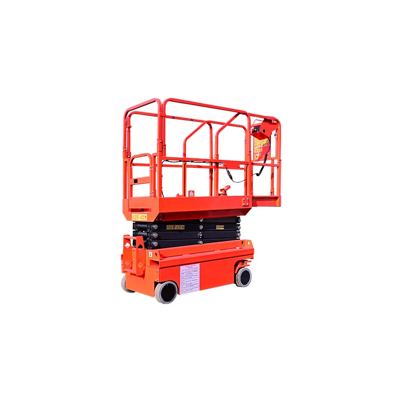 Mini Self-Propelled Elevator Work Platform 3m 4m 5m Scissor Lift With 300kg Capacity Battery Drive Small Lifter