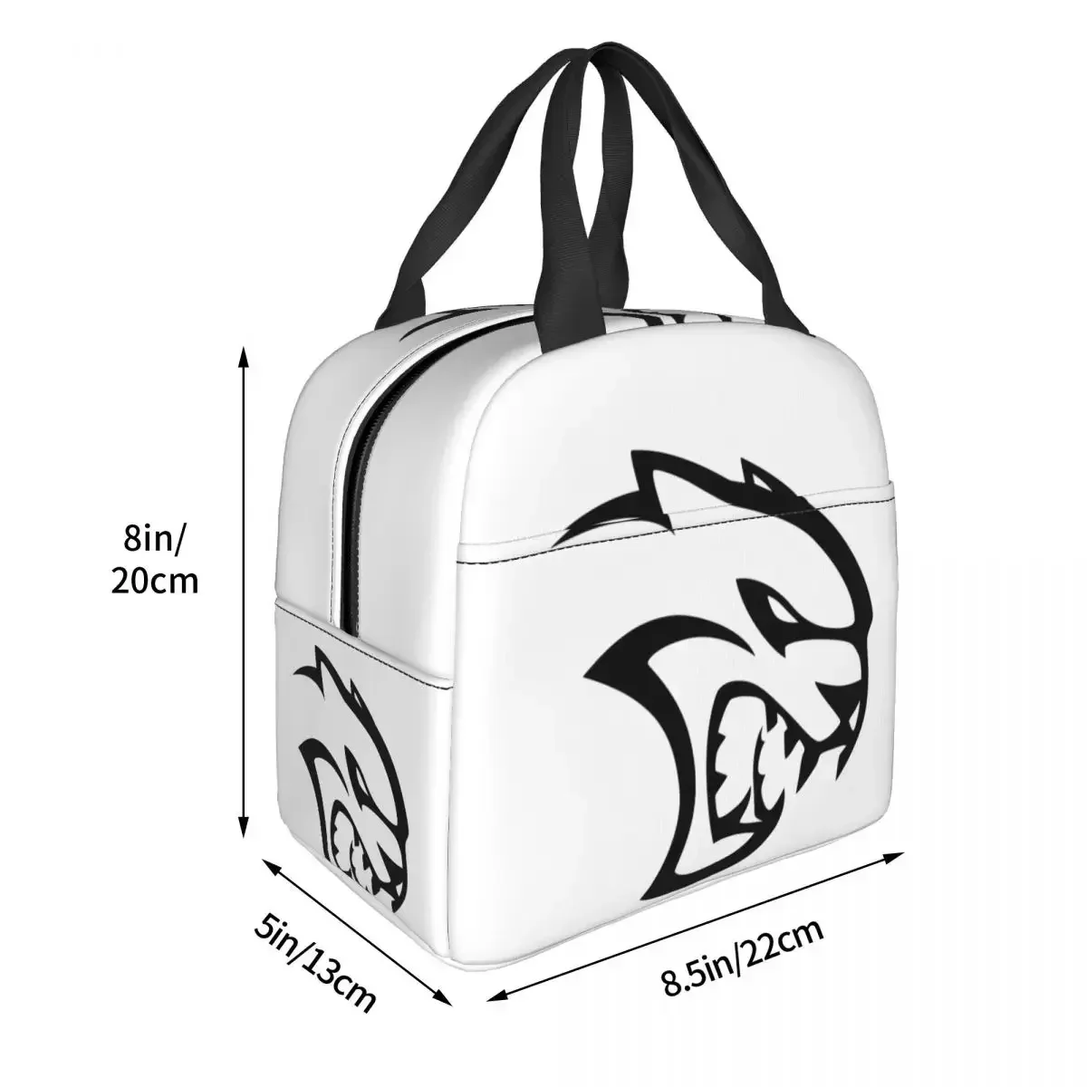 SRT Hellcat Demon Challenger Car Racing Insulated Lunch Bags Resuable Picnic Bag Lunch Tote for Woman Work Children School