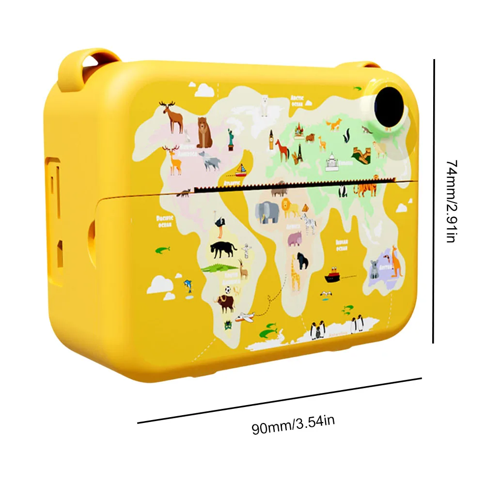 Kids Video Recorder Instant Print Photo with 3 Rolls Print Paper Kids Camera Portable Cute Camera Birthday Gifts for Girls Boys