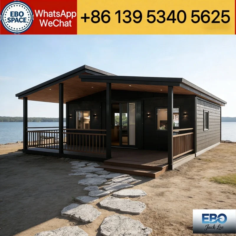 20ft 30ft 40ft Foldable Container Villa Modular Prefab Cabin Waterproof Tiny House Outdoor