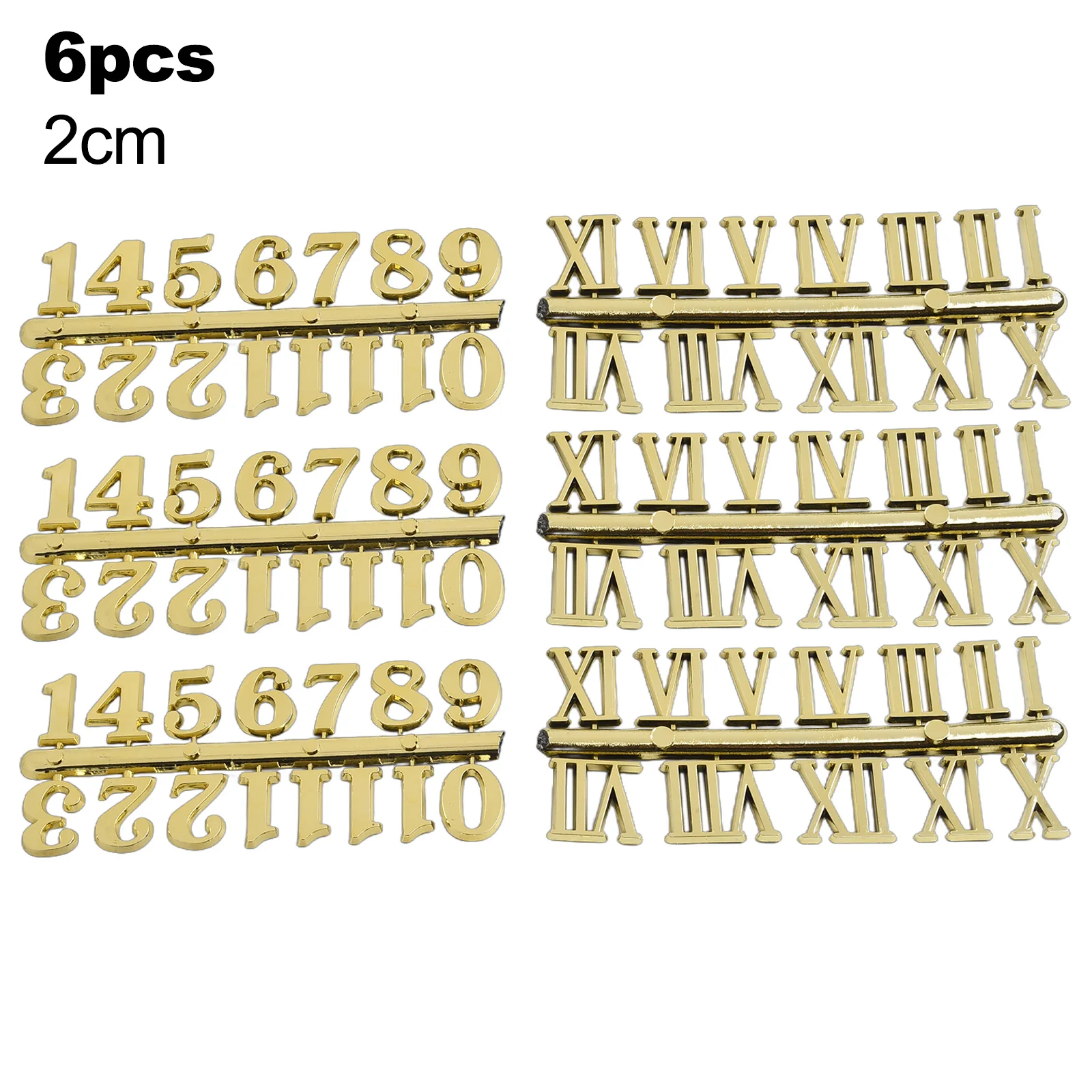 6개 3D 벽시계 숫자 키트 공예 로마 숫자 디지털 아라비아 숫자 DIY 시계 제작 수리 벽 예술 장식 벽시계 부품