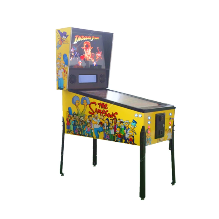 Virtual pinball machine with coin manipulation