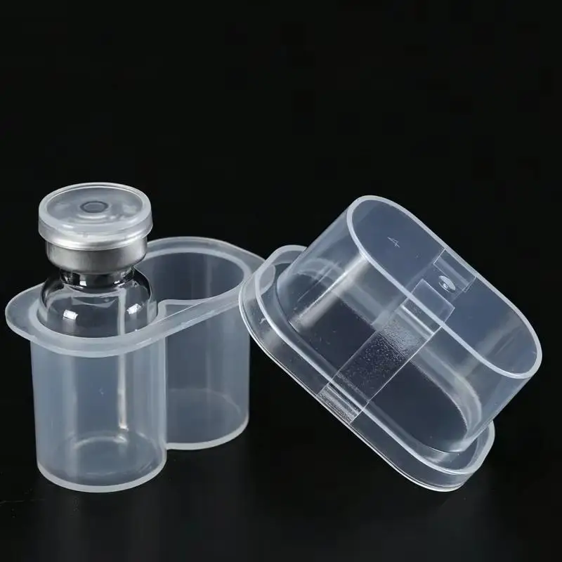 2-Slot Microtube Vial Peptide Freezer Storage Case For Fridge Organizer Portable 3/10ML Glass Vials Microtube Secure Holder Box