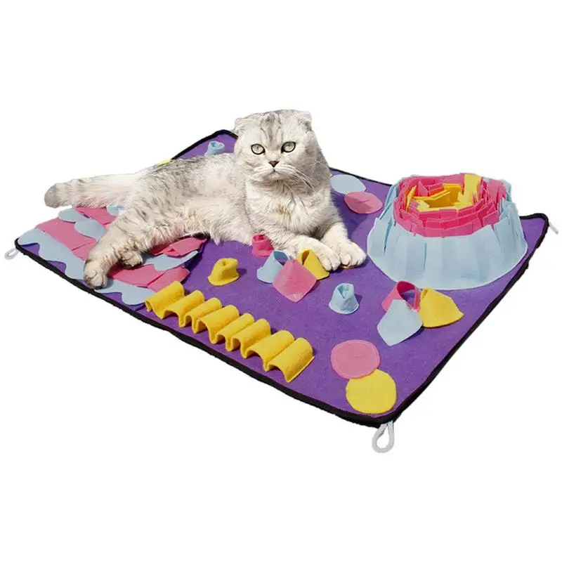 Dogs Pet Leak Food Anti Choking Mat Cat Dog Training Blanket Nose Work Toy Pet Slowing Feeding Intelligence Mat