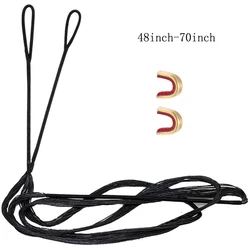 Recurve Bow String 48-70 Inch  Bow Accessories for Traditional Bow Recurve Bow Replacement Tire line 12 strands Bowstring