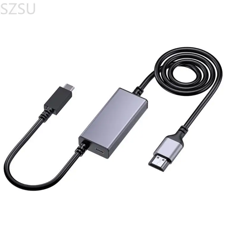 

Конвертер SZSU 4K HDMI-USB C Plug and Play поддерживает зеркальное отображение двойного экрана, расширенный дисплей для