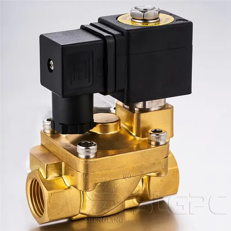 2026Normally Closed 50bar High Pressure Pilot Operated COVNA Solenoid Valve for High Temperature 40bar 50bar 12V 24V 3/4 Brass